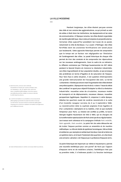 Mise en page, page gauche